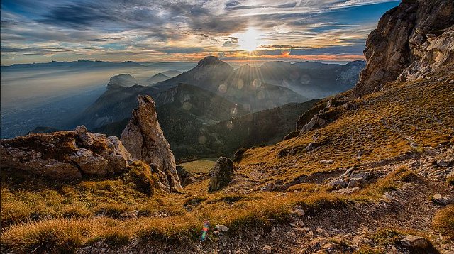 Sunset over Grenoble from Plateau 2 Bruno LAVIT